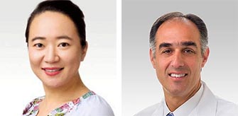 Side-by-side headshots of Bin Jiang and Mark Eskandari